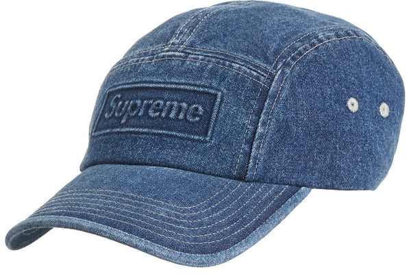 Supreme Embossed Denim Camp Cap