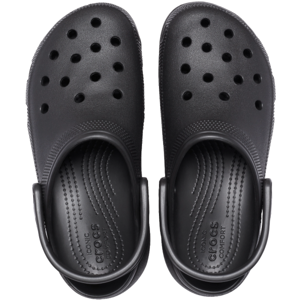 CROCS CLASSIC PLATFORM CLOG (BLACK)