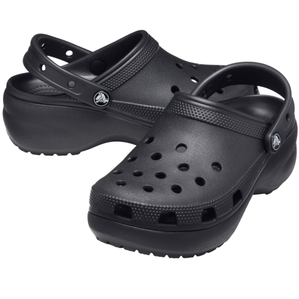 CROCS CLASSIC PLATFORM CLOG (BLACK)