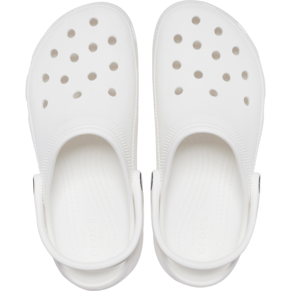 CROCS CLASSIC PLATFORM CLOG (WHITE)