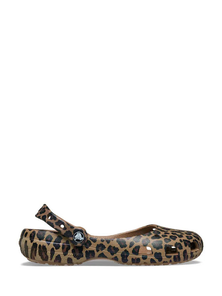 CROCS CLASSIC ANIMAL BALLET (BROWN)