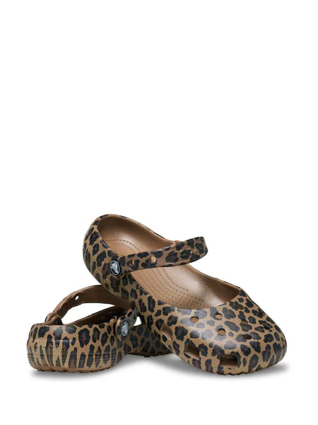 CROCS CLASSIC ANIMAL BALLET (BROWN)