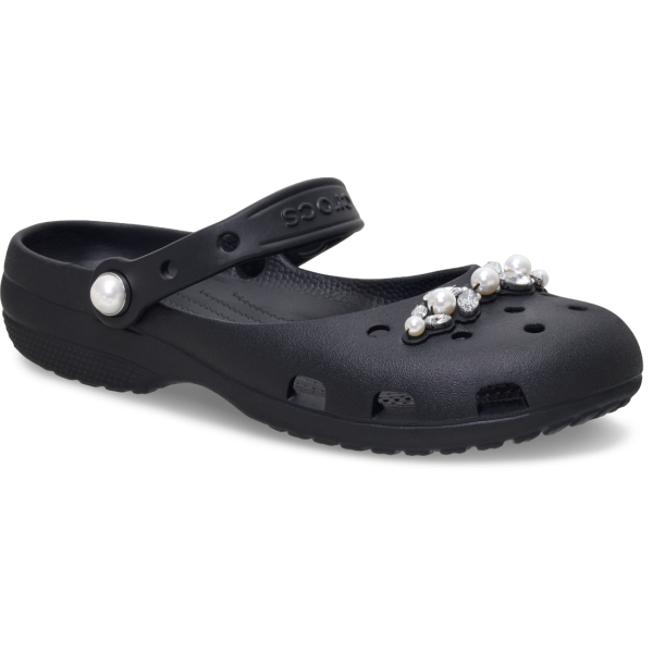 CROCS CLASSIC PEARLS BALLET (BLACk)