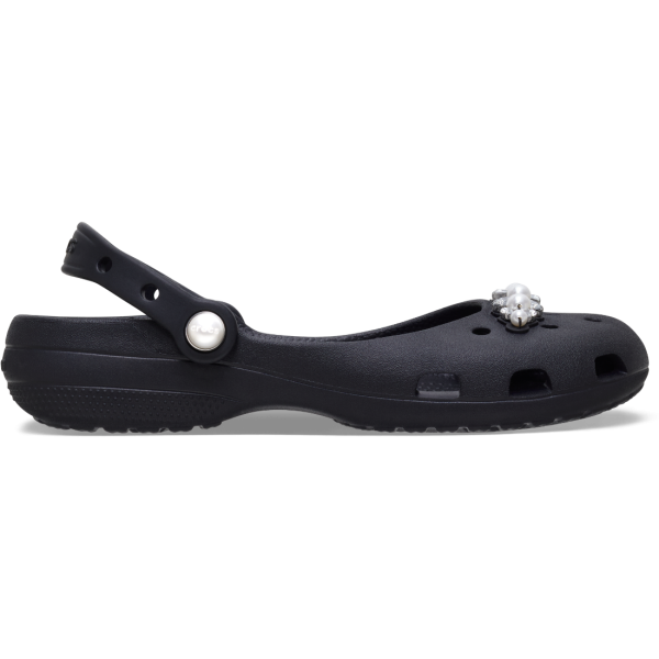 CROCS CLASSIC PEARLS BALLET (BLACk)