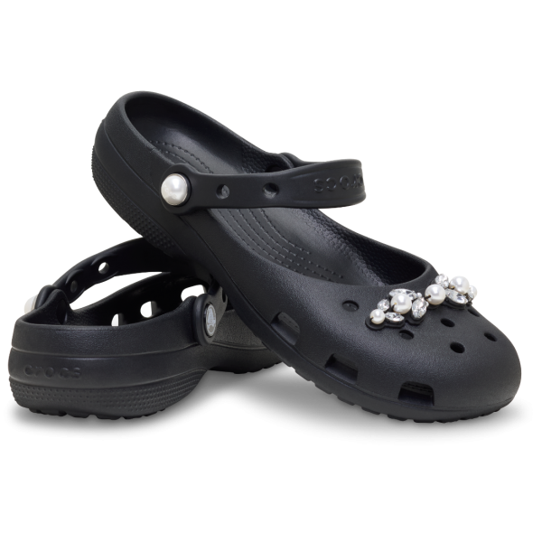 CROCS CLASSIC PEARLS BALLET (BLACk)