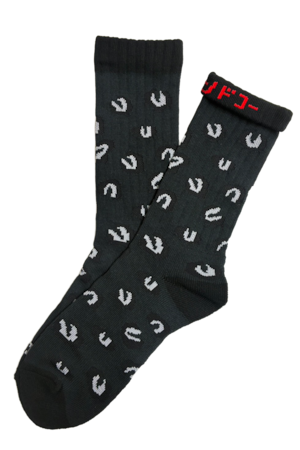 ching & co. "LEOPARD -black- " Socks