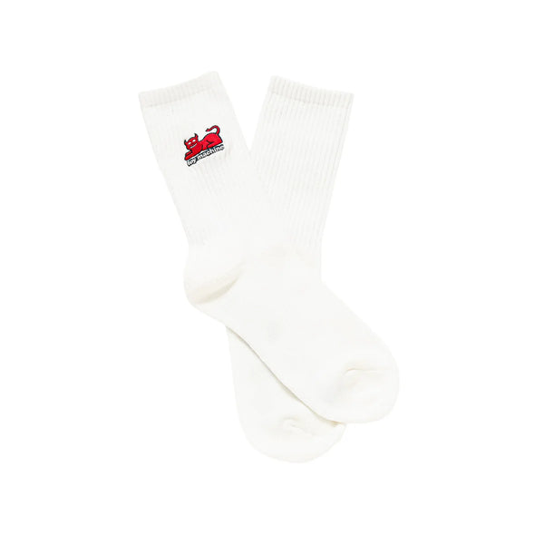 TOY MACHINE DEVIL CAT EMBROIDERED SOCKS