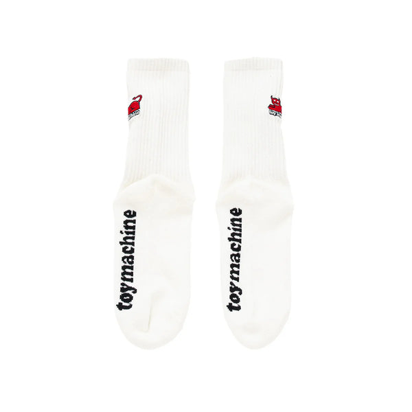 TOY MACHINE DEVIL CAT EMBROIDERED SOCKS