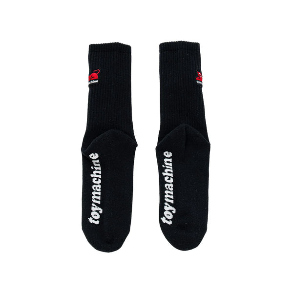 TOY MACHINE DEVIL CAT EMBROIDERED SOCKS