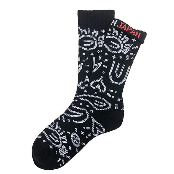 "Paisleys -black-" Socks